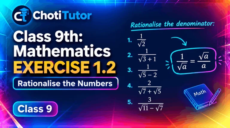 Exercise 1.2 maths class 9