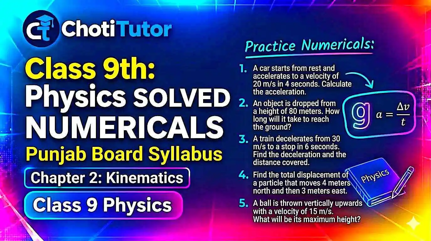 class 9 physics chapter 2 numericals