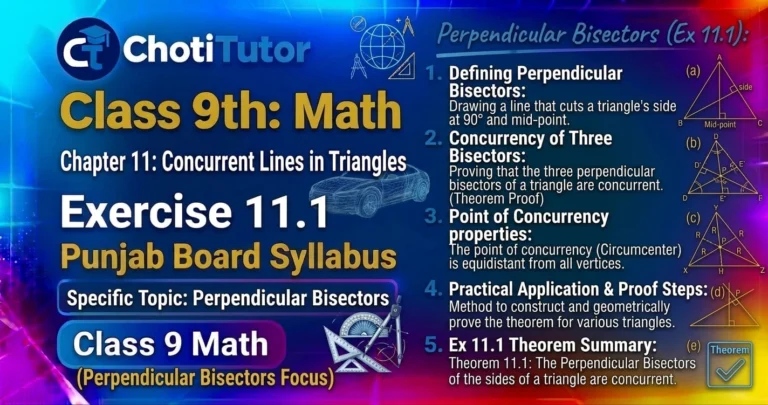 9th class maths exercise 11.1 solutions