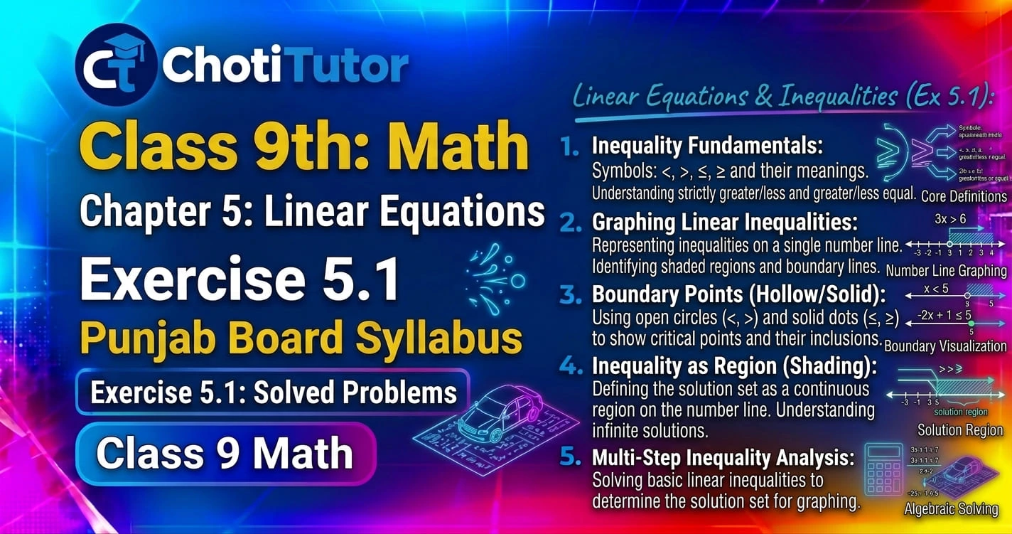 9th class maths exercise 5.1 solutions