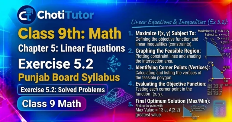 9th class maths exercise 5.2 solutions